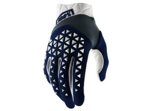 100% Airmatic Glove  XL Navy/Steel/White