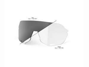 100% S2 - Photochromic Replacement Lens  unis clear smoke