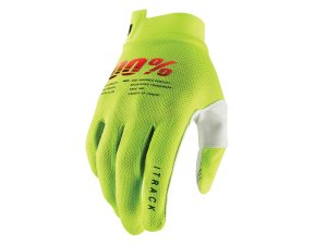 100% iTrack Youth Glove (SP21)  L fluo yellow