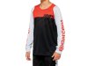 100% R-Core Youth Long Sleeve Jersey   M Black/Racer Red