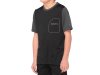 100% Ridecamp Youth Short Sleeve Jersey   S Black/Charcoal