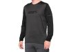 100% Ridecamp Long Sleeve Jersey   S Black/Charcoal