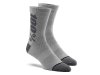 100% Rythym socks (merino)  L/XL Light Grey