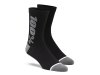 100% Rythym socks (merino)  L/XL black/grey