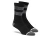 100% Flow socks  L/XL black/grey