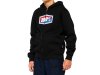 100% Official Youth Zip Hoody   YM black