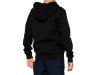 100% Official Youth Zip Hoody   YM black