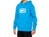 100% Icon Youth Pullover Hoody   YL sky blue