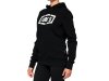 100% Icon Womens Pullover Hoody   M black