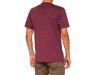 100% Icon T-Shirt  M Maroon Heather