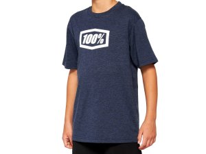 100% Icon Youth t-shirt  KS Navy Heather